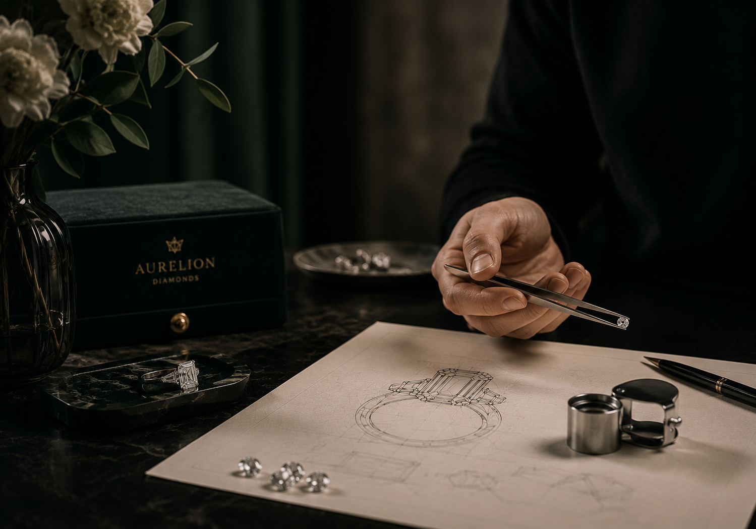 Personal bespoke jewelry experience with Aurelion Diamonds