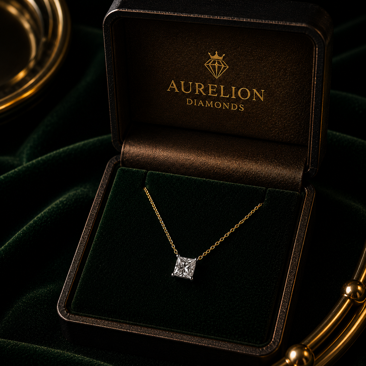 The Elara presented in Aurelion Diamonds ring box