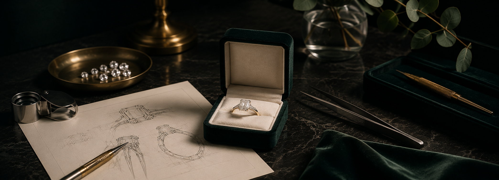Bespoke diamond jewelry crafted by Aurelion Diamonds